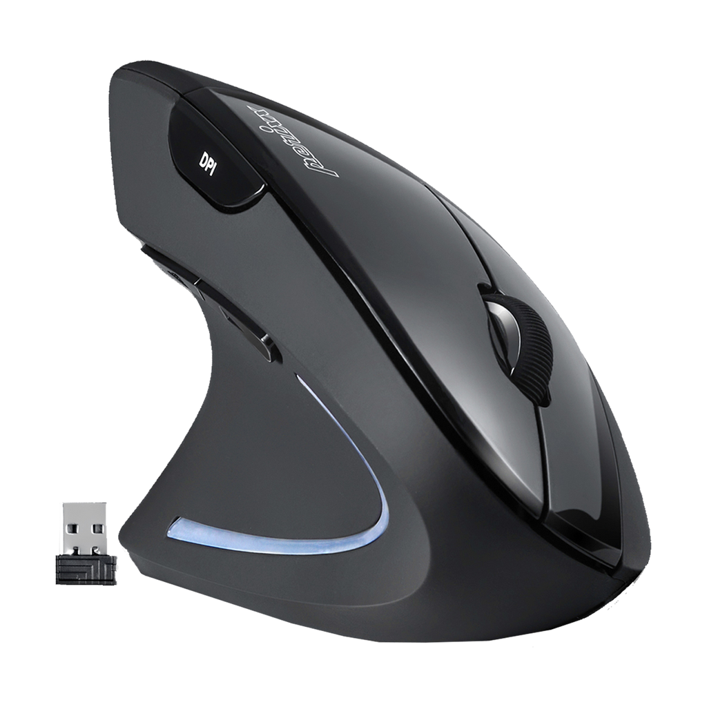 PERIMICE-713L 左利き ワイヤレス エルゴノミクスマウス Mサイズ