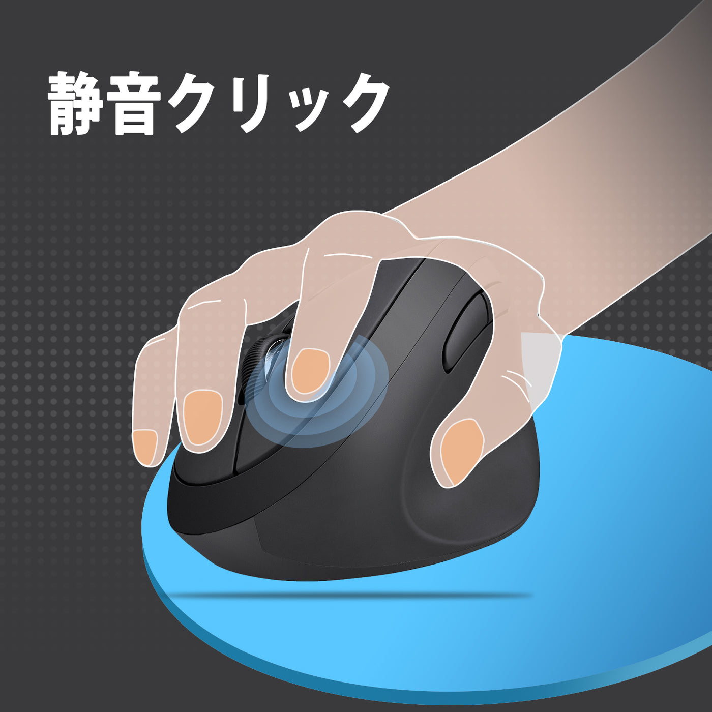 PERIMICE-719 ワイヤレス エルゴノミクスマウス Sサイズ – Perixx Japan