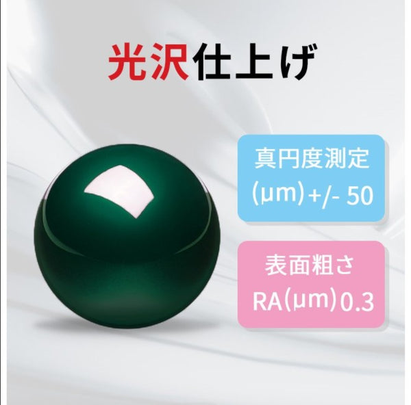 PERIPRO-303GN グリーン 34mm トラックボール 交換用 光沢仕上げ